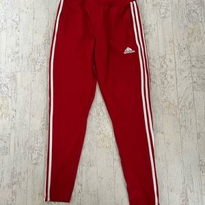 Adidas Red Joggers with pockets